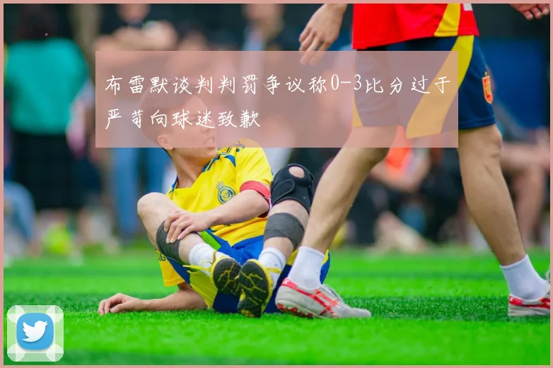 布雷默谈判判罚争议称0-3比分过于严苛向球迷致歉